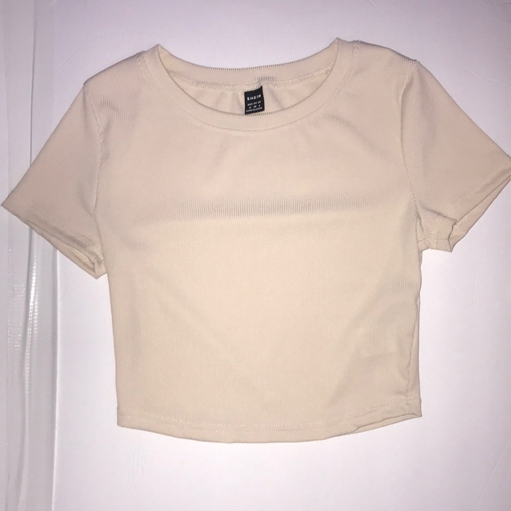 Very cute basic beige crop top